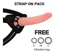 Strap On Dildo Dual Density Crusader - 21.5cm