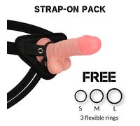 Strap On Dildo Dual Density Panzer - 17 cm
