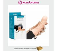 Strap on dildo indossabile vibratore con fallo pene finto per donna e uomo anale