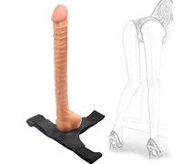Strap on Dildo Realistico Super Lungo Plug anale con forte ventosa e imbracatura regolabile Pene Dong Masturbatore Giocattolo sessuale per donne lesbiche Uomini