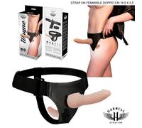 Strap on donna per lei doppio non vibrante 16,5 x 3.5cm harness attraction