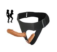Strap-on doppio con dildo estraibile - imbracatura versatile per donne e coppie lesbiche - doppio dildo/plug anale con harness - gioco SM intensivo