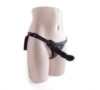Strap On Harness Indossabile Donna Dildo Silicone 12cm Strapon Regolabile Nero