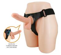Strap On Harness Indossabile Donna Dildo Ventosa Pene Realistico 20cm Strapon