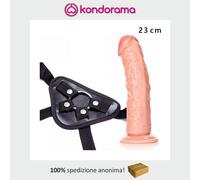 Strap on indossabile donna maxi dildo realistico e morbido ventosa anale uomo 23