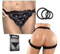 strap on indossabile doppio slip per donna cintura fallo dildo vaginale anale