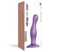 Strap-on-me Curvy M - ondulato, dildo con ventosa (viola)