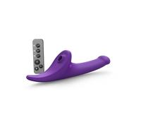 Strap-On-Me Dildo Semi-Realistico Telecomandato, Vibratore 3 in 1 per Donna, Stimolazione Clitoridea Vaginale e Anale, 3 Motori Indipendenti, Flapping, IPX7 Waterproof, Ricaricabile con Telecomando