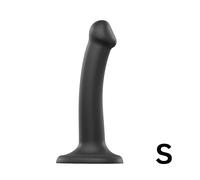 strap-on-me Silicone Bendable Dildo Black S