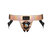 strap-on-me Leatherette Harness Curious Rose Gold Holographic