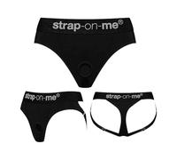 strap-on-me - "Heroin" Imbracatura - Pizzo e Microfibra - Lingerie Sexy e Chic per Strap-on - Compatibile Con Tutti i Dildo a Ventosa strap-on-me - Taglia L
