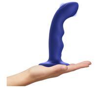 Stimolatore G-spot Pulsante Impermeabile di Strap-on-me (blu)