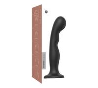 Dildo Curvo con Base Strap-on-me P&G L - Nero