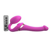 Vibratore Strap-on-me S senza cinghie con onde d'aria - piccolo (rosa)