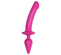 Dildo silicone semi-realistico Strap-on-me Swith XXL 2in1 (rosa)