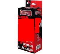 Strap on morbido 20 cm con venature stimolanti silicone TPR strapon