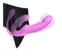 Strap on Per Coppie Uomo Donna Doppio Donne Strapon. Anale. Indossabile Fallo Doppia Penetrazione Cintura Con X Vibrante Mutanda Vibrazione Realistico Piccolo Xxl Coppia Vibro Clitoride,#4