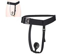 Strap on Plug anale con cintura di ancoraggio Morbido cinturino in silicone Butt Plug Wear Outdoor Gay Toy G-Spot Massaggiatore anale Masturbatore Giocattolo sessuale per uomini e donne(Schwarzes,Durc