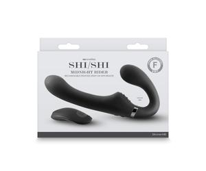 Strap on SHI/SHI Midnight Strap-On Vibrante Wireless Ricaricabile 21, 3 cm circa