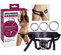 STRAP-ON UNIVERSALE CON TRE ANELLI IN METALLO INTERCAMBIABILI UNISEX