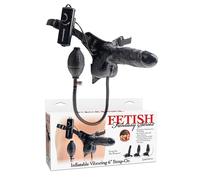 Strap on vibrante colore nero 15 cm pipedream