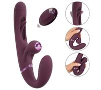 Javida RC Strapless Strap-On With Flicking Tongue Purple