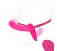 Strapon. Anale. Doppio Mutanda Vibrante Indossabile Strap on Per Donne Coppie Uomo Donna Fallo Doppia Penetrazione Cintura Con X Xxl Piccolo Vibrazione Coppia Vibro Clitoride Realistico,pink