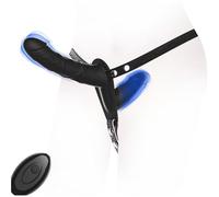 Strapon. Anale. Doppio Mutanda Vibrante Strap on Per Donne Coppie Uomo Donna Fallo Indossabile Doppia Penetrazione Cintura Con X Xxl Piccolo Vibrazione Coppia Vibro Clitoride Realistico,black
