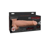 STRAPON CINTURA CON TESTICOLI E FALLO REALISTICO APERTO INDOSSABILE SQUIRTING