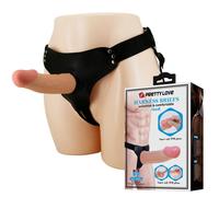 STRAPON DILDO FALLO APERTO PROLUNGA PER PENE UOMO SILICONE CON MUTANDA CINTURA