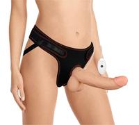 STRAPON DILDO REALISTICO GRANDE ENORME PENE VIBRATORE IN SILICONE CON CINTURA