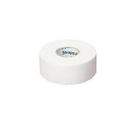STRAPPAL Nastro in ossido di zinco - Reggiatura rigida per sport, supporto per dita, polso e caviglia, adesivo ipoallergenico senza lattice, facile da strappare, 1,25 cm x 10 m, bianco
