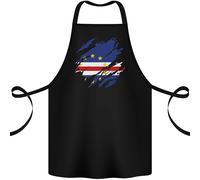 Strappato Capo Verde Bandiera Capoverdiano Giorno Calcio Cotone Grembiule 100%