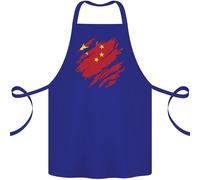 Strappato Cina Bandiera Cinese Giorno Calcio Cotone Grembiule 100% Biologico