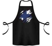 Strappato Finlandia Bandiera Finlandese Giorno Calcio Cotone Grembiule 100%