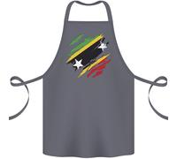 Strappato Santo Kitts E Nevis Bandiera Giorno Calcio Cotone Grembiule 100%