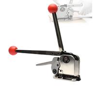 Strappatrice manuale in acciaio, tenditore resistente per cinghie da 1/2-3/4", imballaggio sicuro e spedizione