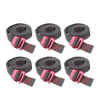 Straps Buckle Tie-Down Belt Cargo Straps Outdoor Quick Release Cord Tape Rope Travel Backpack Fixed Strap Tension Belts Fixing(6 PCS)