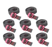Straps Buckle Tie-Down Belt Cargo Straps Outdoor Quick Release Cord Tape Rope Travel Backpack Fixed Strap Tension Belts Fixing(8 PCS)
