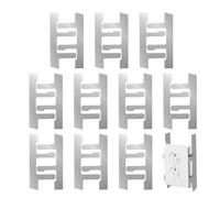 Straps for Electrical Box, 10x Control Box F Morsetti Strap, Metal Plaster Ears Included, Electricans Maintenance Tools for Dining Room, and Bedroom, 5,12 x 2,87 Inches