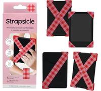 Strapsicle Cinturino per Kindles & Kobos - Compatibile con Kindle Basic Gen 11 & 12, Kobo Nia - Confezione 2 presa leggera - Piccolo - a quadretti