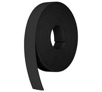 Strapworks BioThane - Rotolo di fettuccia in poliestere resistente rivestito in PVC, impermeabile, serie Beta, 25 m, colore: nero