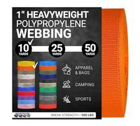Strapworks, Cinghia in polipropilene pesante e resistente, per riparazioni di attrezzature fai da te e attività all'aperto, 2,54 cm x 9,14 m, giallo oro