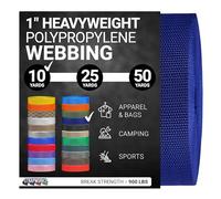 Strapworks, Cinghia in polipropilene pesante e resistente, per riparazioni di attrezzature fai da te e attività all'aperto, 2,54 cm x 9,14 m, blu navy