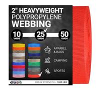 Strapworks, Cinghia in polipropilene pesante e resistente, per riparazioni di attrezzature fai da te e attività all'aperto, 5,1 cm x 22,86 m, arancione scuro (blood orange)
