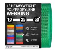 Strapworks, Cinghia in polipropilene pesante e resistente, per riparazioni di attrezzature fai da te e attività all'aperto, 2,54 cm x 45,72 m, verde (Kelly green)