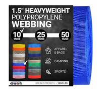 Strapworks Fettuccia in polipropilene pesante, resistente, per riparazione di attrezzi fai da te, 3,8 cm x 9,1 m, blu reale