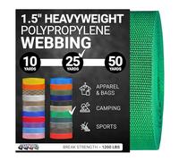 Strapworks Fettuccia in polipropilene pesante, resistente, per riparazione di attrezzi fai da te, 3,8 cm x 23 m, verde Kelly
