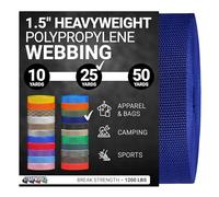 Strapworks Fettuccia in polipropilene pesante, resistente, per riparazione di attrezzi fai da te, 3,8 cm x 23 m, blu navy