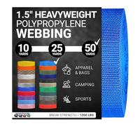 Strapworks Fettuccia in polipropilene pesante, resistente, per riparazione di attrezzi fai da te, 3,8 cm x 45 m, blu Pacifico